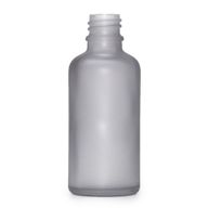 Flacon Compte-Gouttes en Verre Gris Givré 100ml  - Sans Bouchon