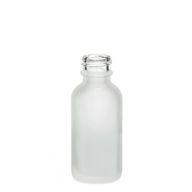 Flacon Compte-Gouttes en Verre Blanc Givré 10ml - Sans Bouchon