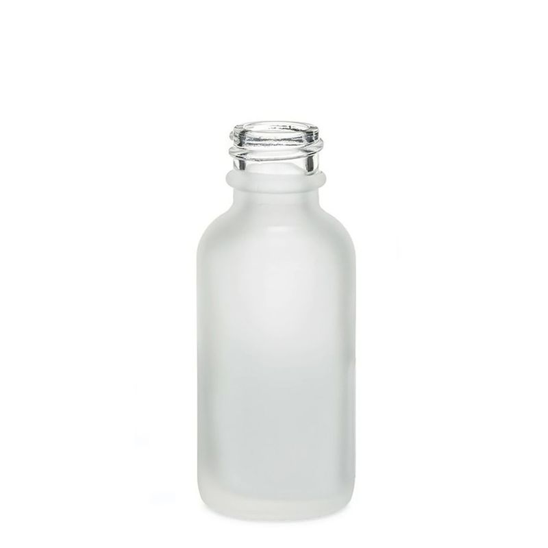 Flacon Compte-Gouttes en Verre Blanc Givré 30ml - Sans Bouchon