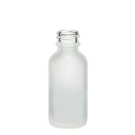 Flacon Compte-Gouttes en Verre Blanc Givré 30ml - Sans Bouchon