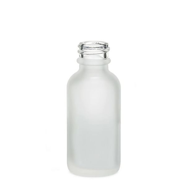 Flacon Compte-Gouttes en Verre Blanc Givré 30ml - Sans Bouchon