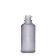 Flacon Compte-Gouttes en Verre Gris Givré 30ml  - Sans Bouchon