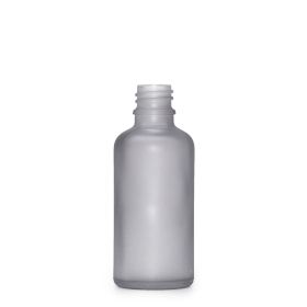 Flacon Compte-Gouttes en Verre Gris Givré 30ml  - Sans Bouchon