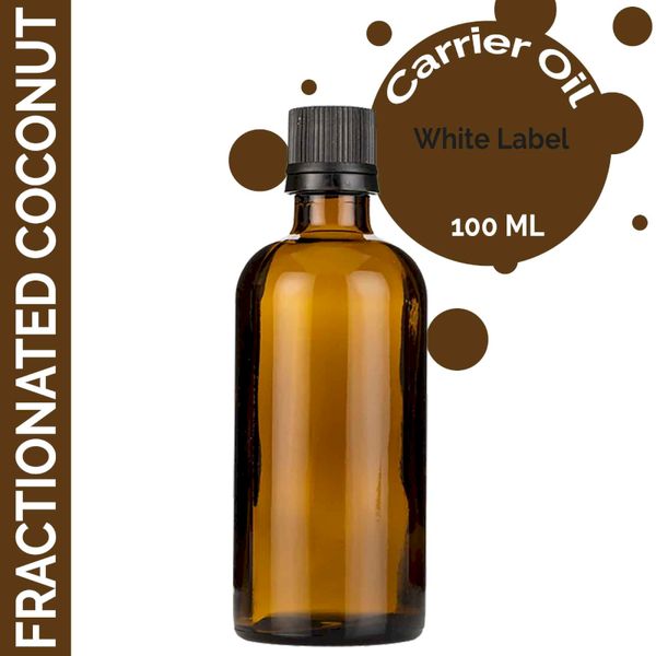 Huile de Noix de Coco Fractionnée - 100ml - Marque Blanche