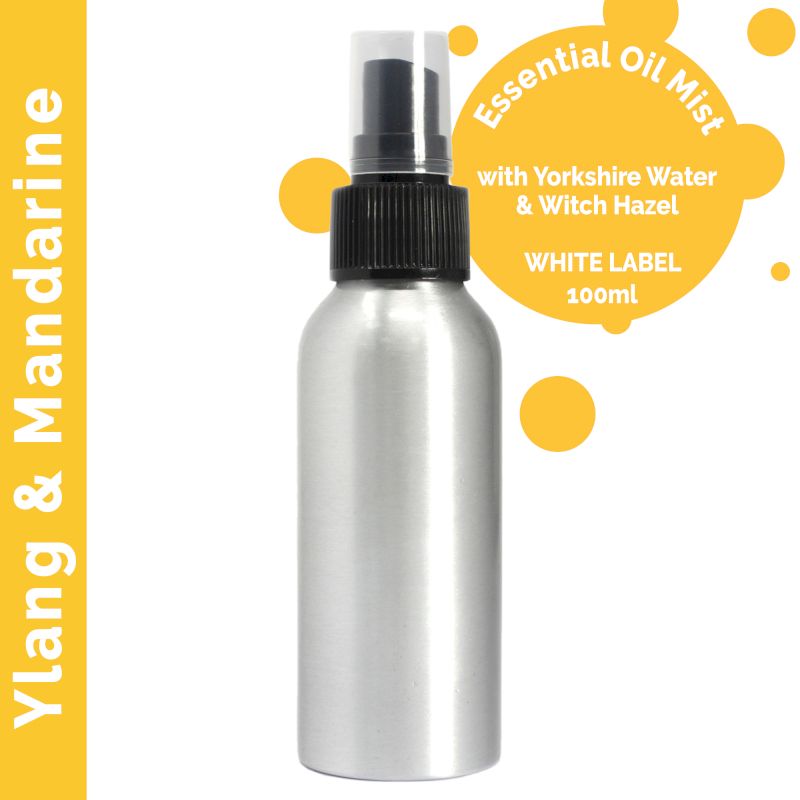Brume d'Huiles Essentielles 100ml - Ylang Ylang & Mandarine - Marque Blanche