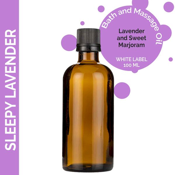 Huile de Massage Lavande - 100ml - Marque Blanche