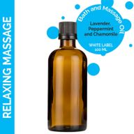 Huile de Massage Relaxante - 100ml - Marque Blanche