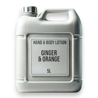 Lotion Mains et Corps - Gingembre & Orange 5L