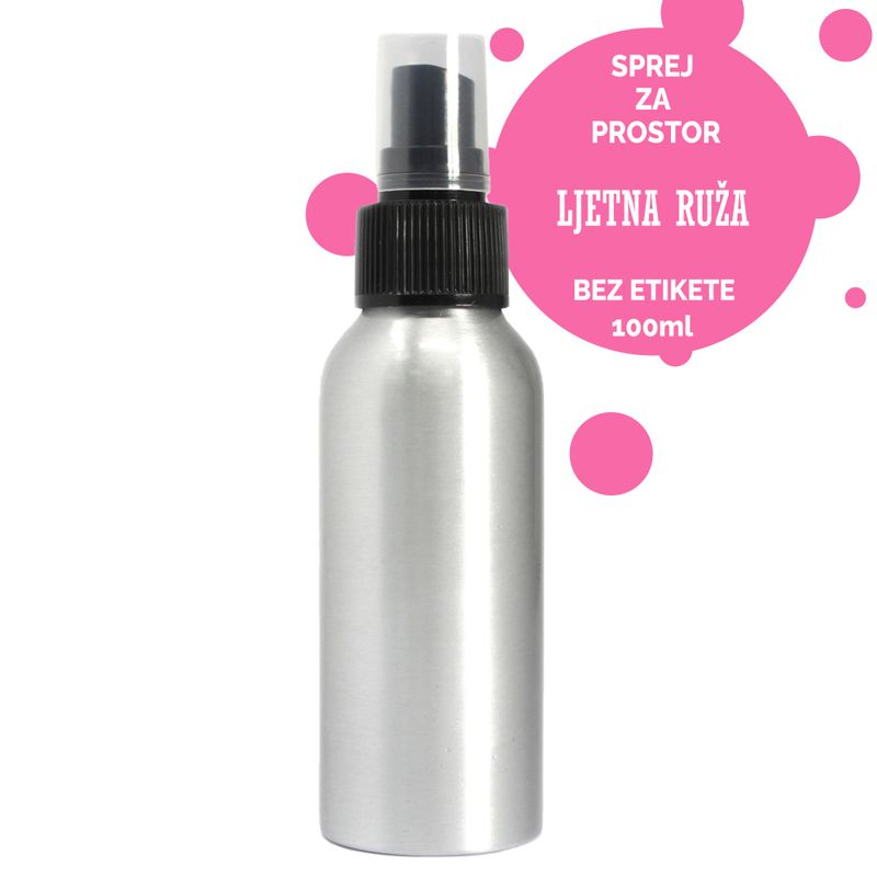 Spray d'Ambiance 100ml  - Rose d'Été -  Sans Étiquette