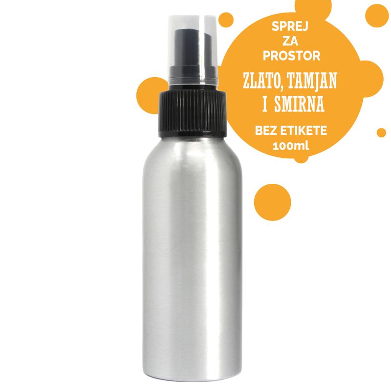 Spray d'Ambiance 100ml  - Or, Encens & Myrrhe -  Sans Étiquette