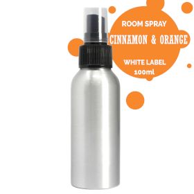 Spray d'Ambiance 100ml  - Cannelle & Orange -  Sans Étiquette