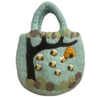 Sac en Feutre Arbre & Ruche - 35x27cm