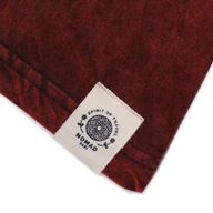 T-shirt Délavé à la Pierre Taille S – Mandala – Bordeaux