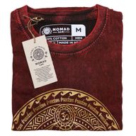 T-shirt Délavé à la Pierre Taille M - Chakra - Bordeaux