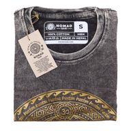 T-shirt Délavé à la Pierre Taille S - Chakra - Gris Foncé