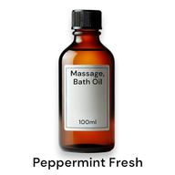 Huile de Massage Fraîche Menthe Poivrée - 100ml - Marque Blanche