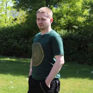 T-shirt Délavé à la Pierre Taille S - Mandala - Vert