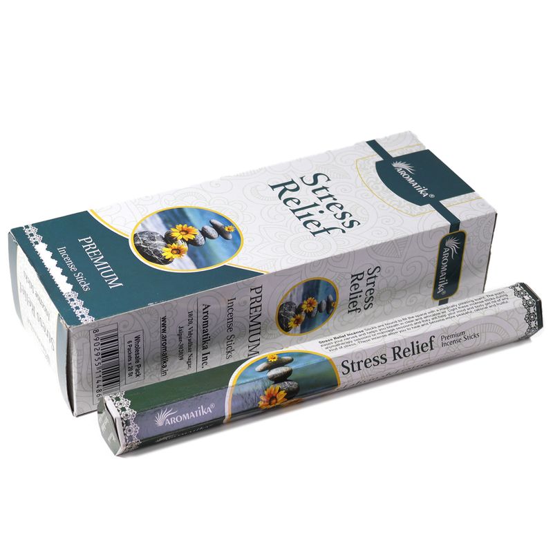 Encens Aromatika Sans Charbon - Soulagement du Stress (format hexagonal)