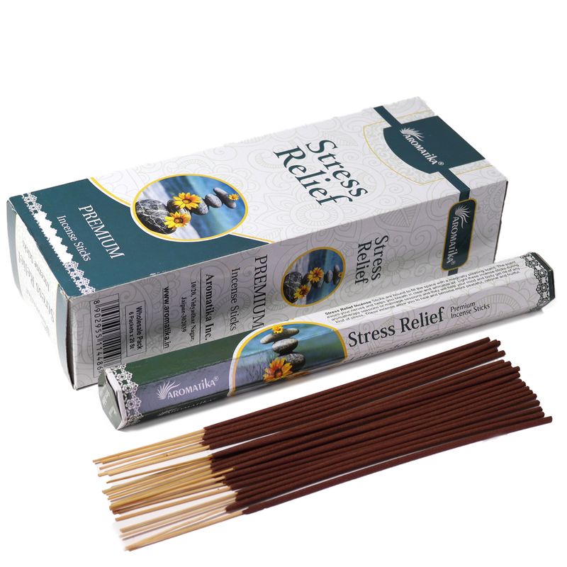 Encens Aromatika Sans Charbon - Soulagement du Stress (format hexagonal)