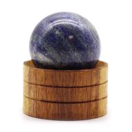 Sphère en Cristal de Gemme 40mm - Lapis Afghan avec Support