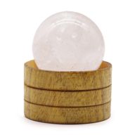 Sphère en Cristal de Gemme 40mm - Quartz Clair avec Support