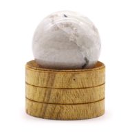 Sphère en Cristal de Gemme 40mm - Pierre de Lune Indienne avec Support