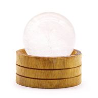 Sphère en Cristal de Gemme 50mm - Quartz Clair avec Support
