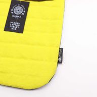 Pochette Rembourrée pour Ordinateur Portable - Jaune Vif - Toile Délavée 14 oz
