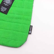 Pochette Rembourrée pour Ordinateur Portable - Vert Vif - Toile Délavée 14 oz