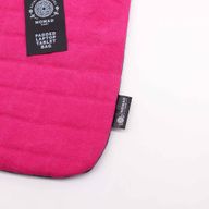 Pochette Rembourrée pour Ordinateur Portable - Rose Électrique - Toile Délavée 14 oz