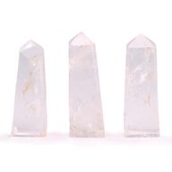 Pointes Obélisques en Pierre Gemme - Quartz Clair