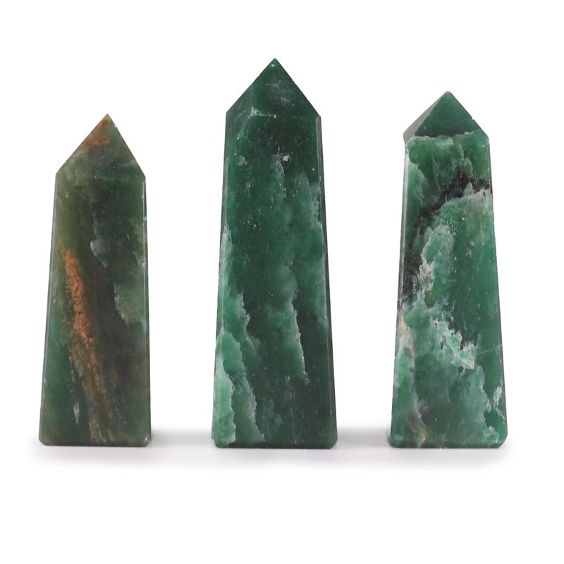 Pointes Obélisques en Pierre Gemme - Jade Indien
