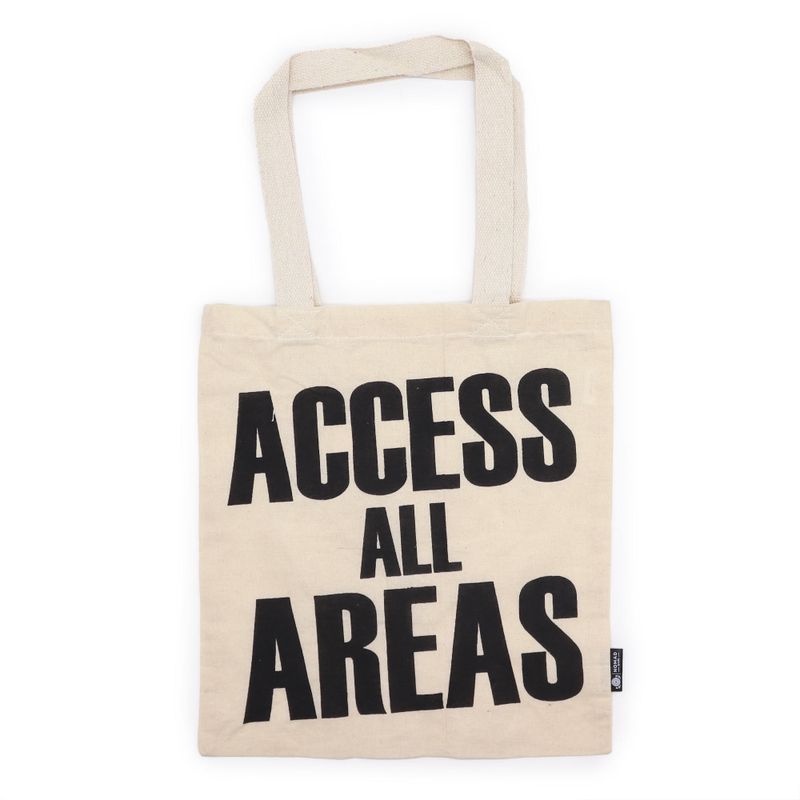 Sac Tote Bag Basique Iconic  - ACCESS ALL AREA - (40x36cm) - Naturel 4oz