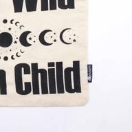 Sac Tote Bag Basique Iconic  - Stay Wild, Moon Child - (40x36cm) - Naturel 4oz