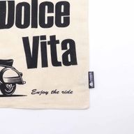 Sac Tote Bag Basique Iconic - La Dolce Vita - (40x36cm) - Naturel 4oz