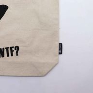 Sac Tote Bag Basique Iconic - Chat Noir - Naturel 10oz (36x43x10cm)