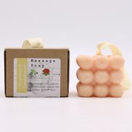 Savon de Massage emballés dans une boîte - Géranium et Bois de santal