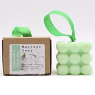 Savons de Massage emballés individuellement dans une boîte - Menthe Verte & Eucalyptus