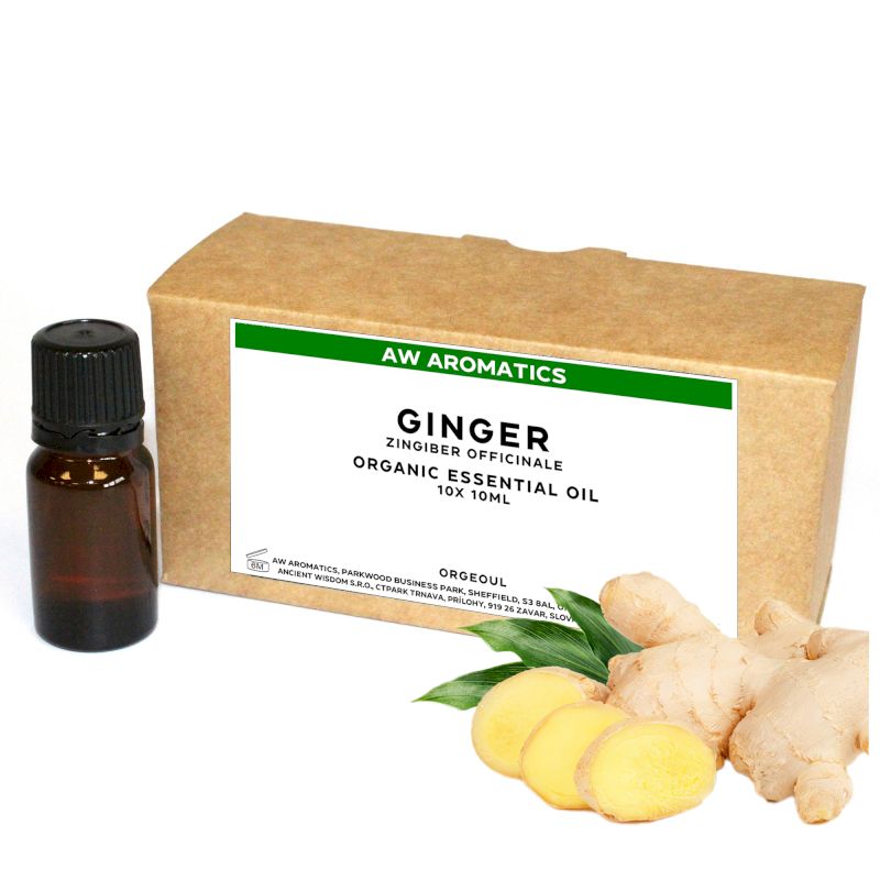 Huile Essentielle Bio Gingembre 10ml - Sans étiquette