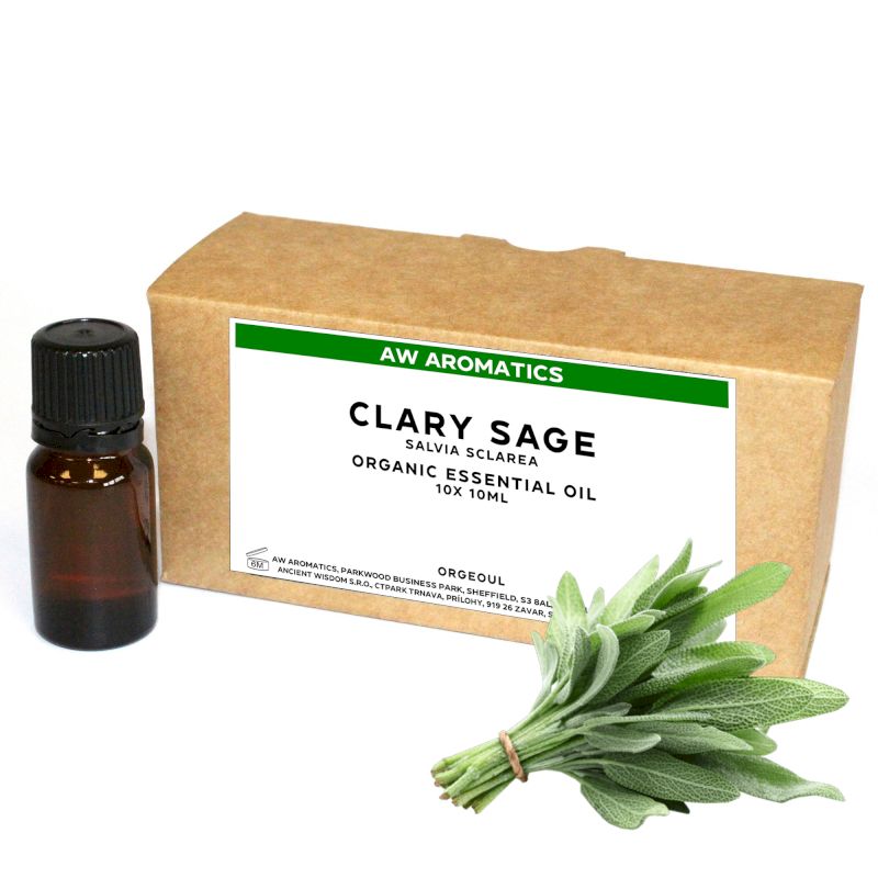 Huile Essentielle Bio Sauge Sclarée 10 ml - Sans étiquette
