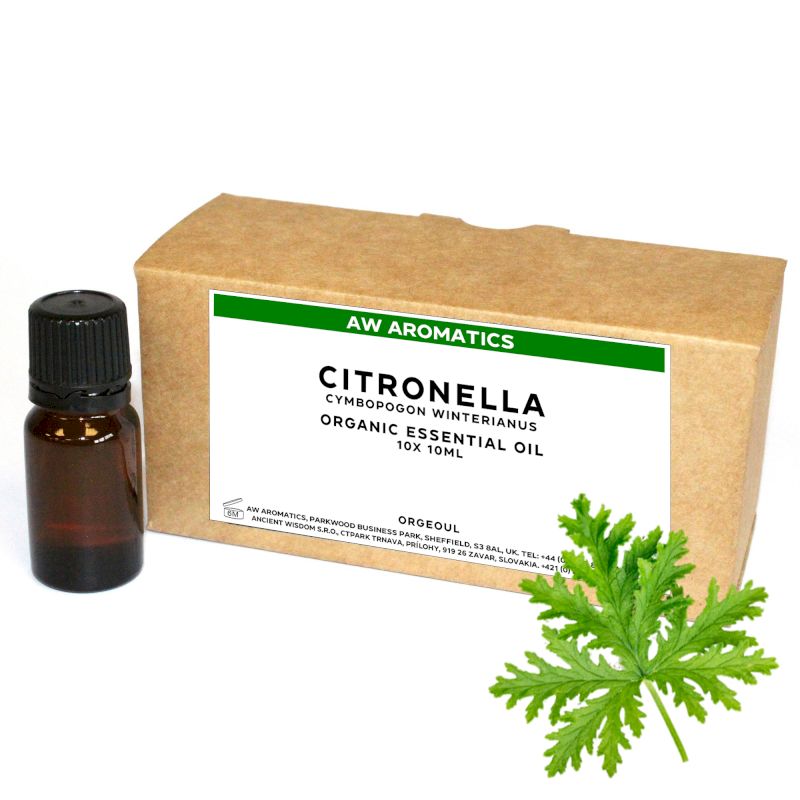 Huile Essentielle Bio Citronnelle 10ml - Sans étiquette
