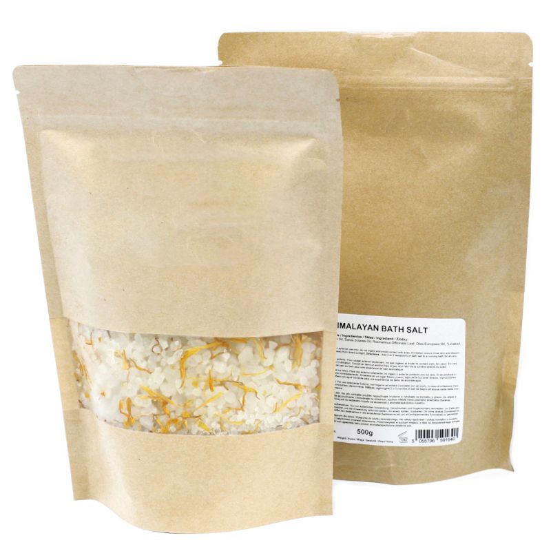Mélange de Sels de Bain de l'Himalaya 500g - Energie - Marque Blanche