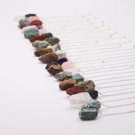 Pack de Démarrage Pendule en Gemmes (12x 3 cristaux) 4 cm - Cristaux Bruts