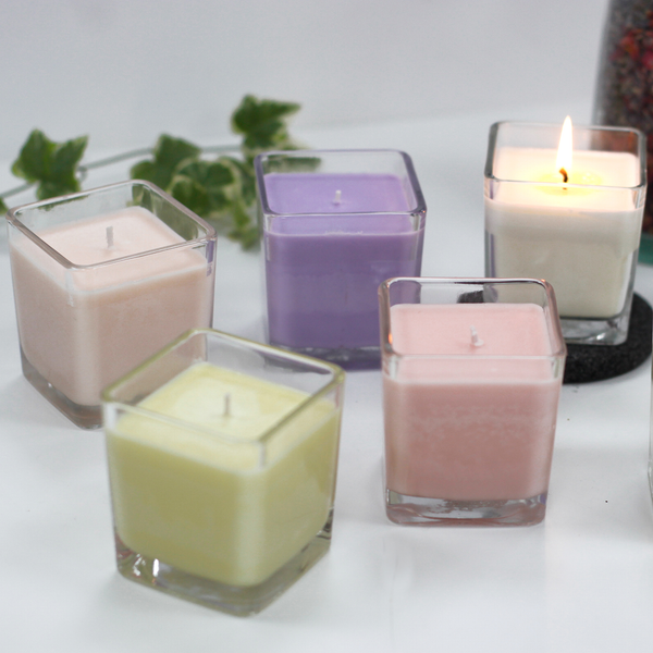 Bougies en Cire de Soja Sans Étiquettes