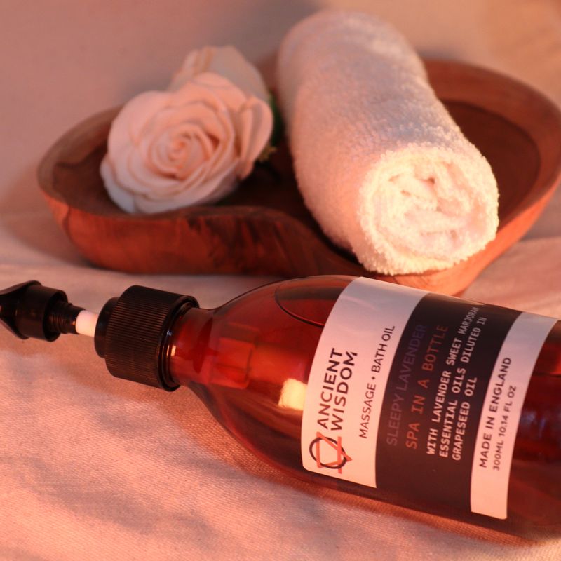 Huile de massage et de bain à la lavande endormissante - 300 ml