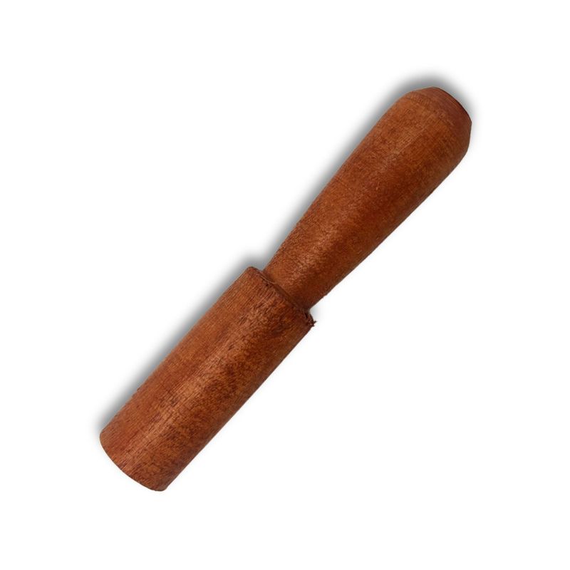 Bâton en Bois - 13 cm - Poignée Sculptée - Sans Cuir