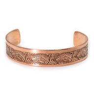 Bracelets en Cuivre Massif avec Gravures d'Affirmations (assortis)