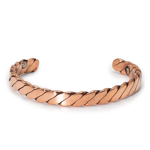 Bracelets en Cuivre Massif avec Aimants (assortis)