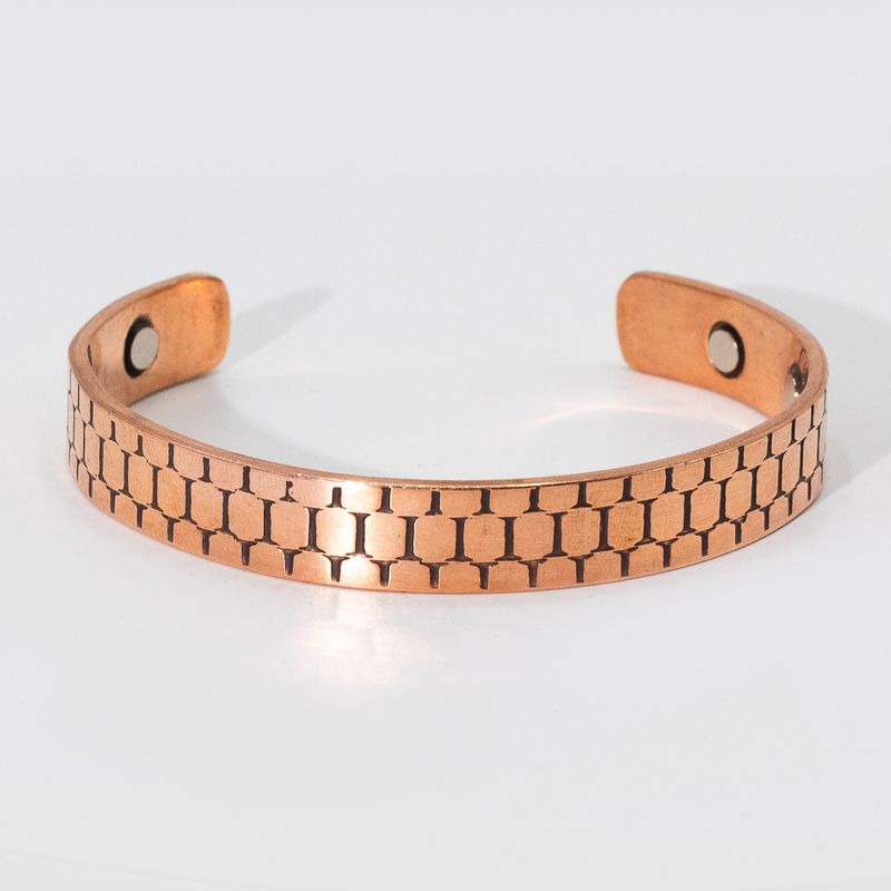 Bracelets en Cuivre Massif avec Aimants (assortis)