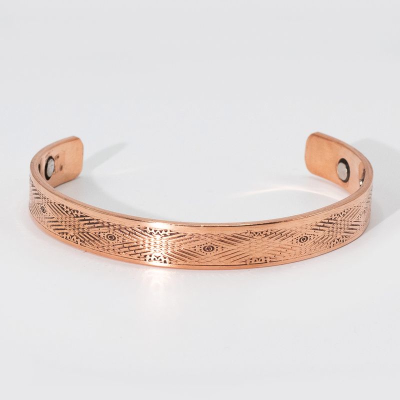 Bracelets en Cuivre Massif avec Aimants (assortis)